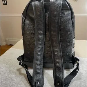 MCM special edition silver and black backpack MCM Special Edition Silver Leather Swarovski Crystal  main image 4
